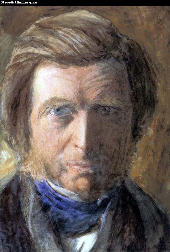 John Ruskin Self-Portrait in a Blue Neckcloth